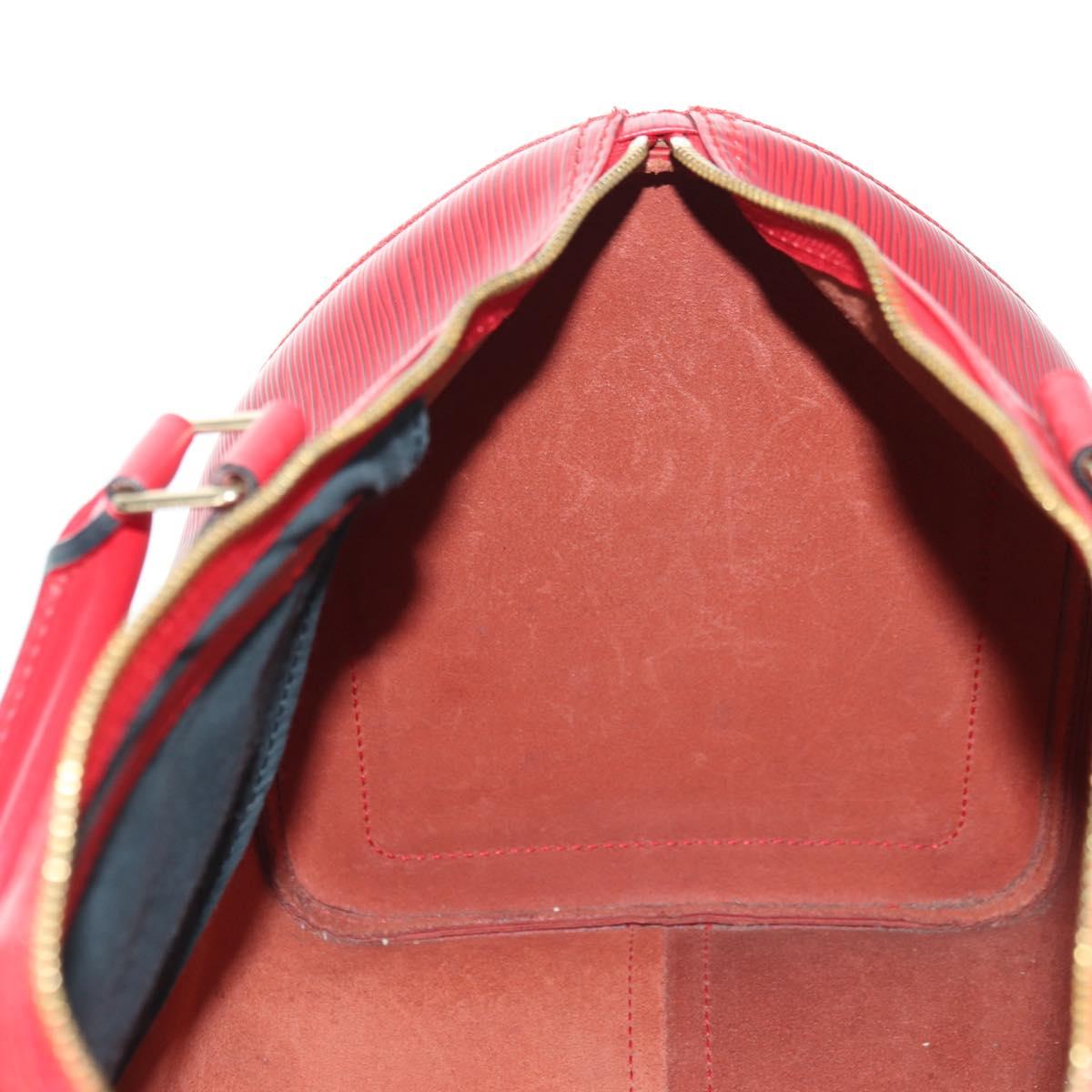 LOUIS VUITTON Epi Speedy 35 Hand Bag Castilian Red M42997 LV Auth ARZ854V