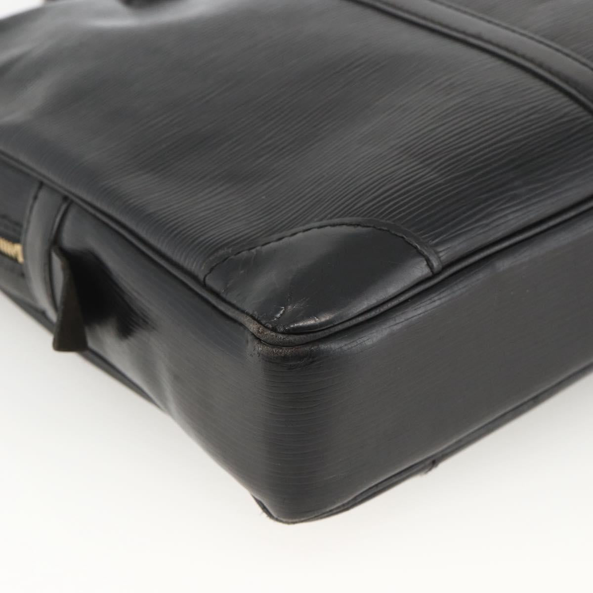 LOUIS VUITTON Epi Porte Documents Voyage Business Bag Black M40321 Auth ARZ858