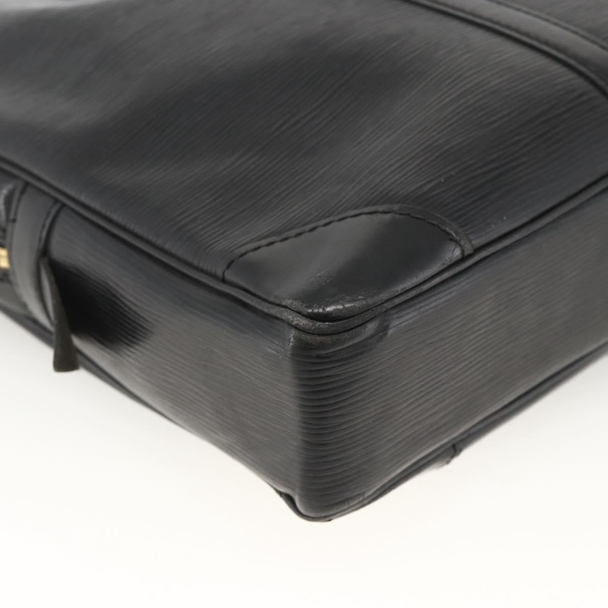 LOUIS VUITTON Epi Porte Documents Voyage Business Bag Black M40321 Auth ARZ858