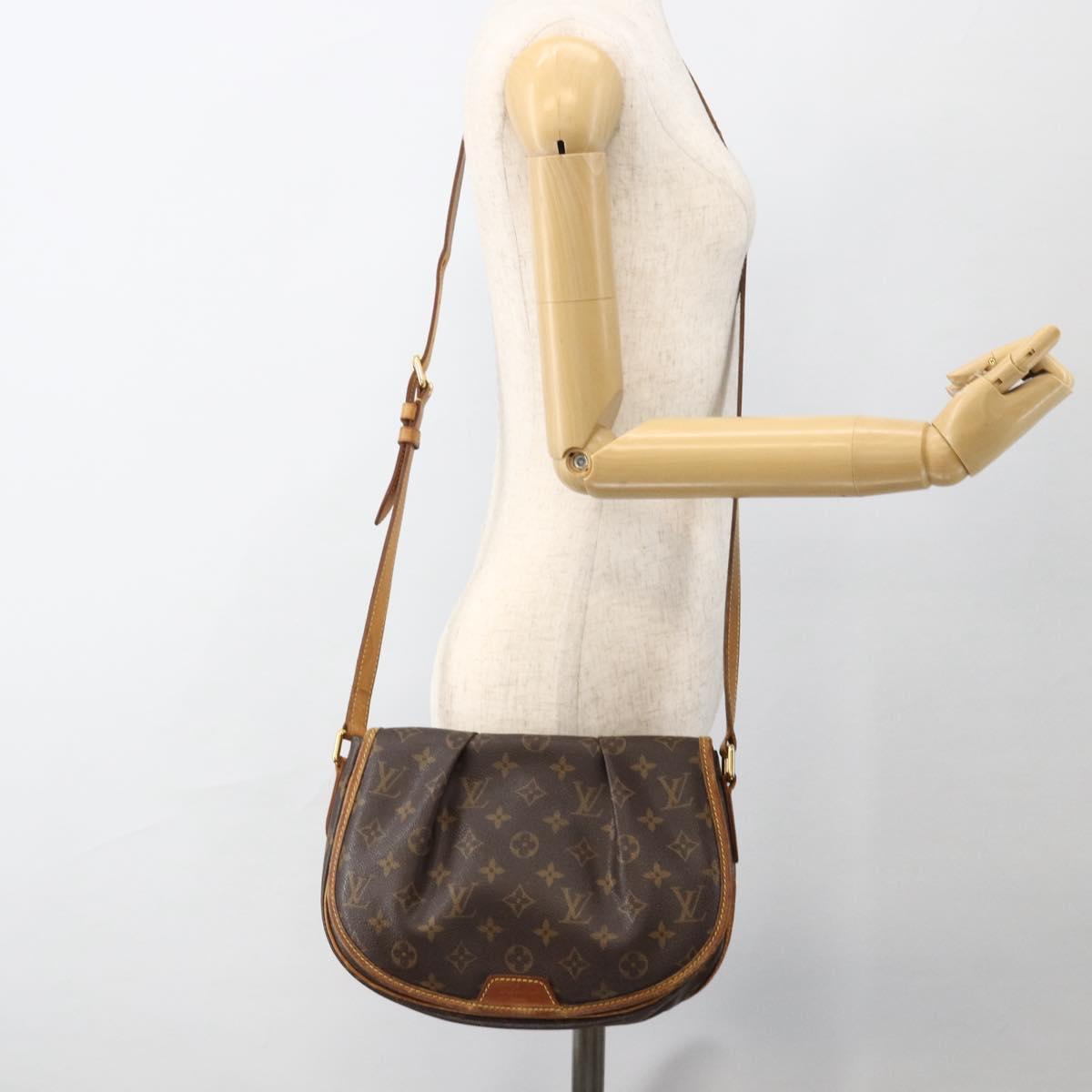 LOUIS VUITTON Monogram Menilmontant PM Shoulder Bag M40474 LV Auth ARZ861