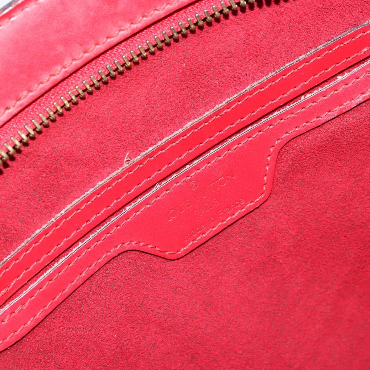 LOUIS VUITTON Epi Saint Jacques Poignees Long Hand Bag Red M52337 Auth ARZ870
