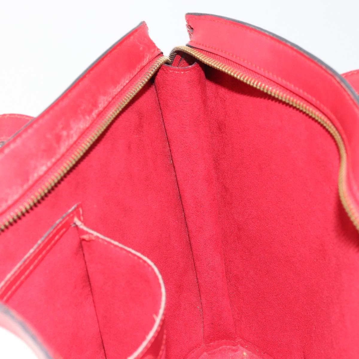 LOUIS VUITTON Epi Saint Jacques Poignees Long Hand Bag Red M52337 Auth ARZ870