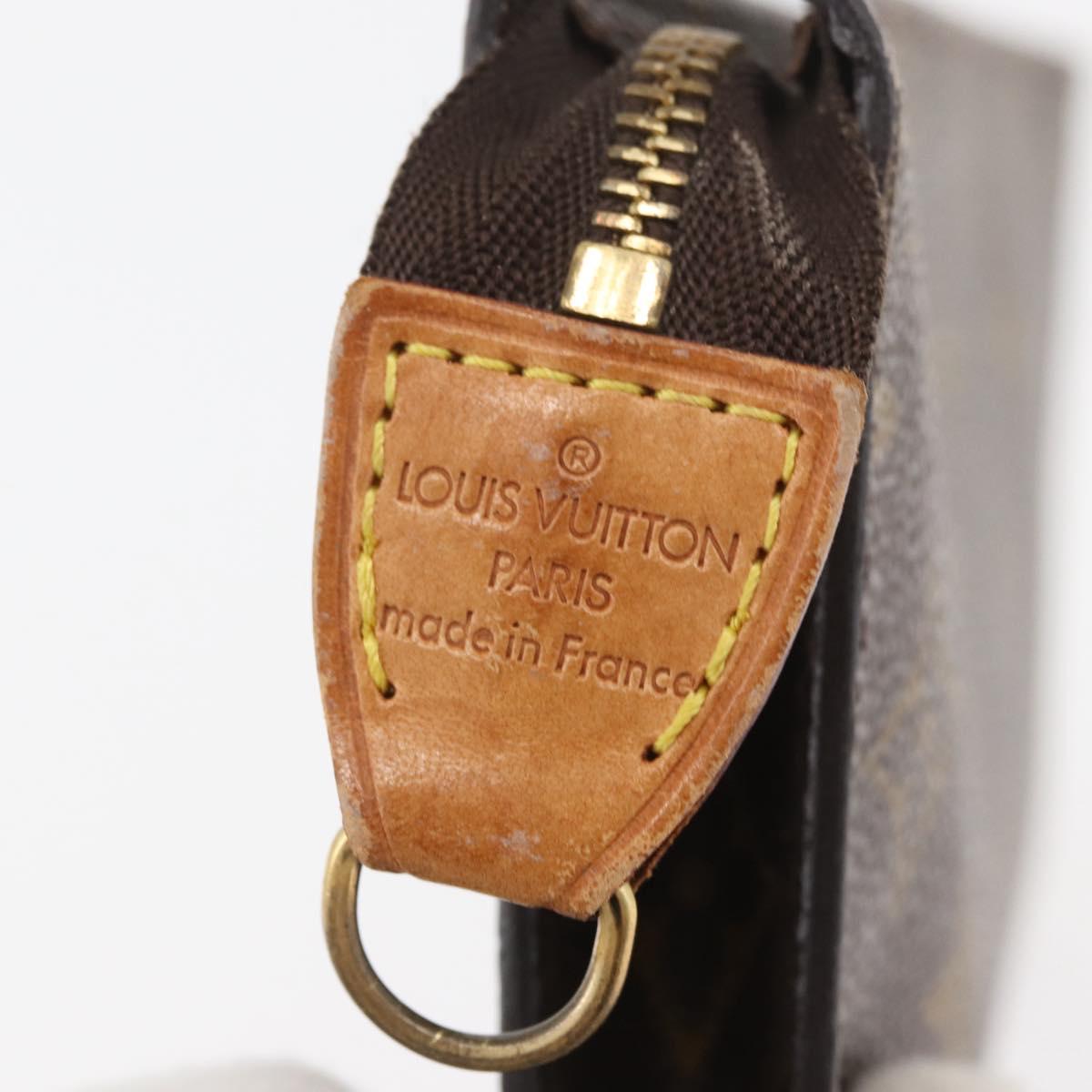 LOUIS VUITTON Monogram Bucket GM Accessory Pouch LV Auth ARZ883