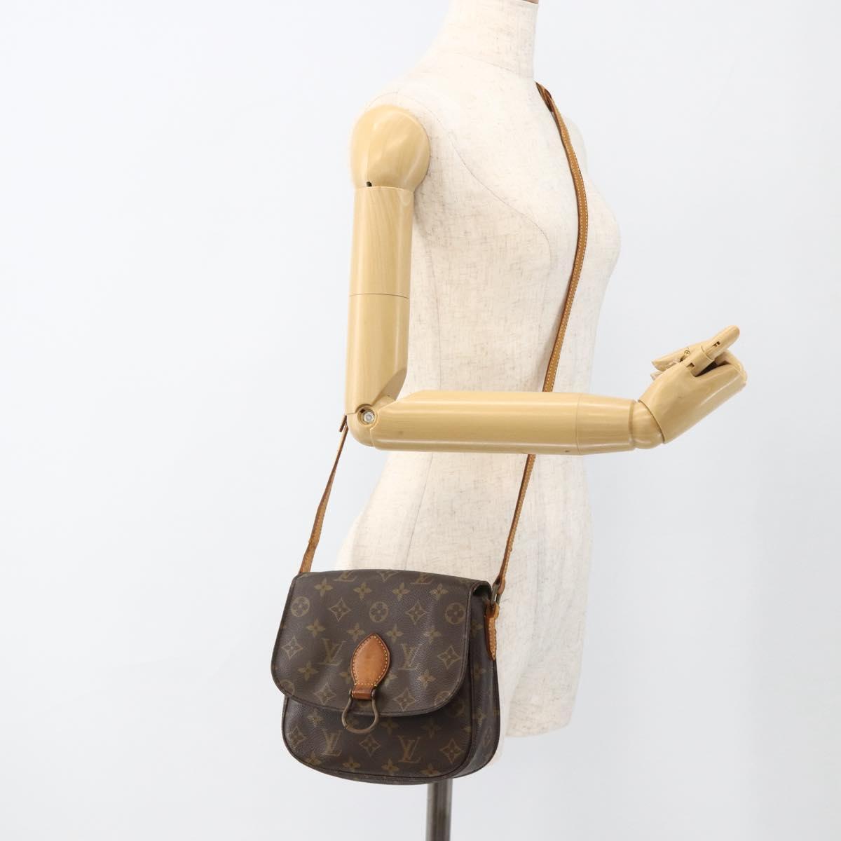 LOUIS VUITTON Monogram Saint Cloud MM Shoulder Bag M51243 LV Auth ARZ889