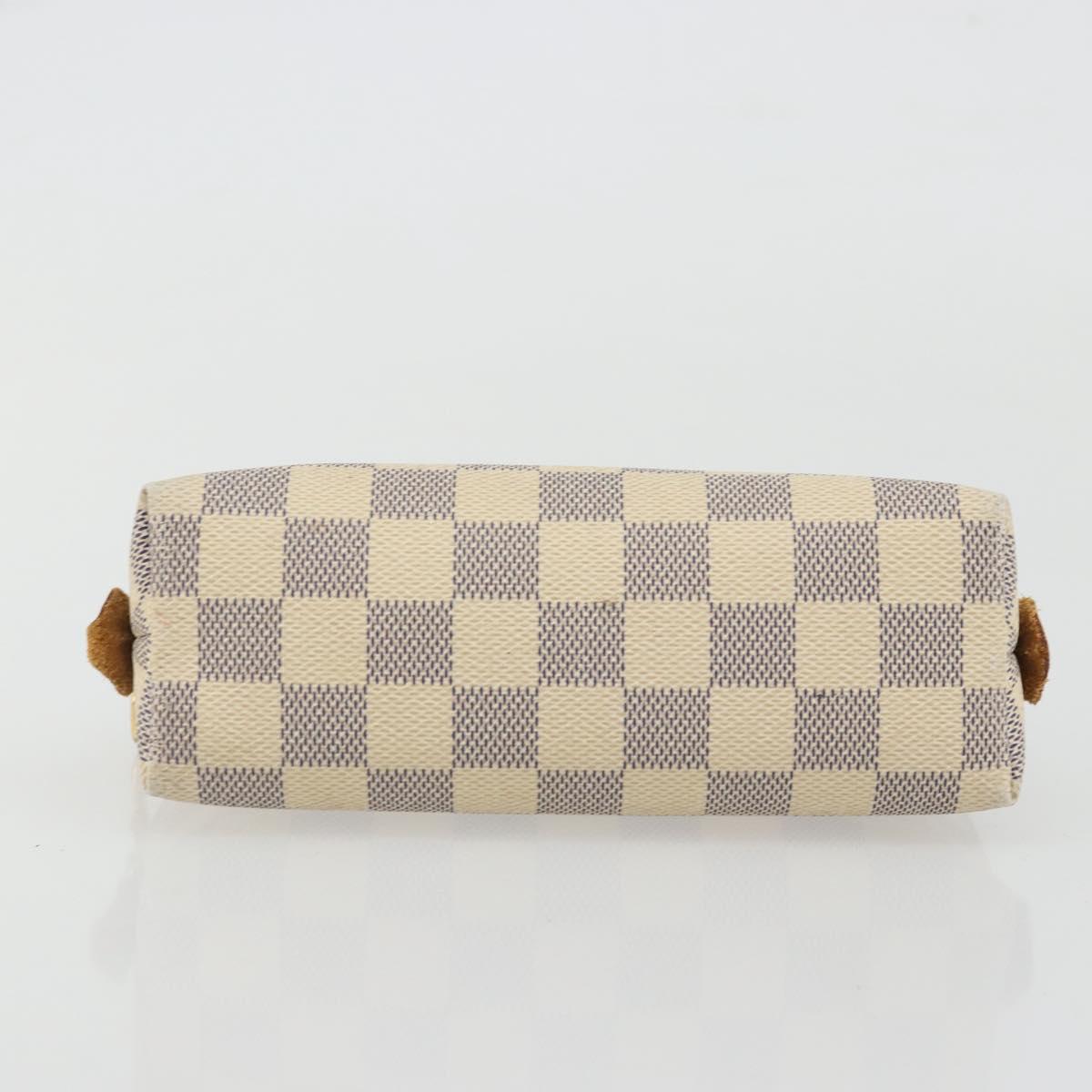 LOUIS VUITTON Damier Azur Pochette Cosmetic PM Pouch N60024 LV Auth ARZ890