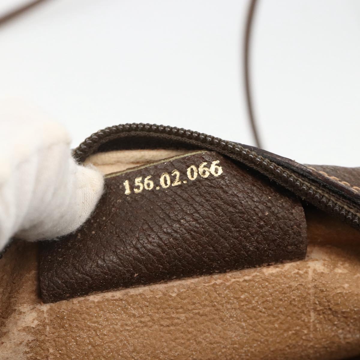GUCCI GG Supreme Web Sherry Line Bag PVC Beige Gold 156 02 066 Auth ARZ894