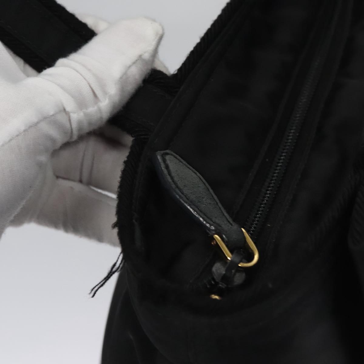 PRADA Hand Bag Nylon 2way Black Auth BA009