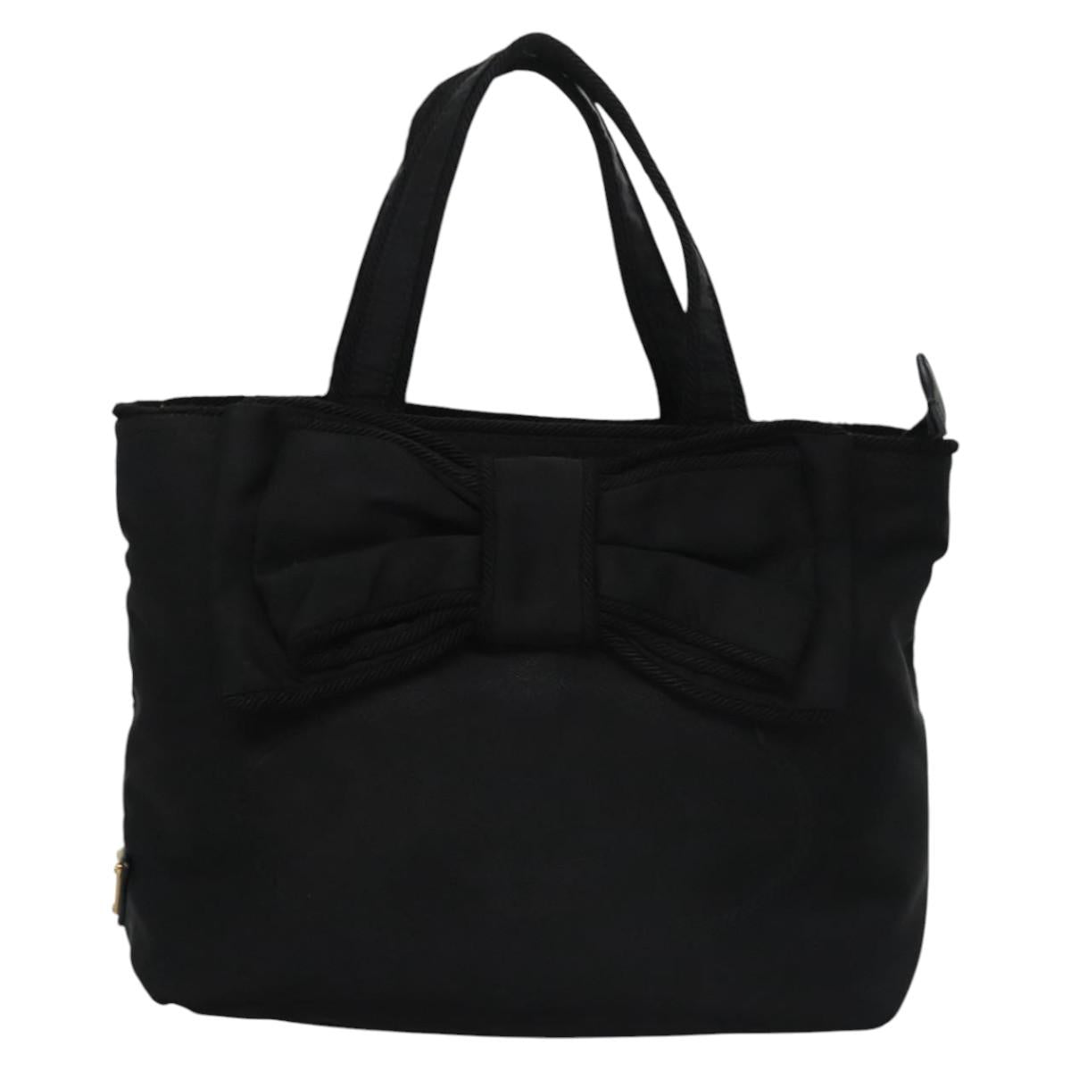 PRADA Hand Bag Nylon 2way Black Auth BA009