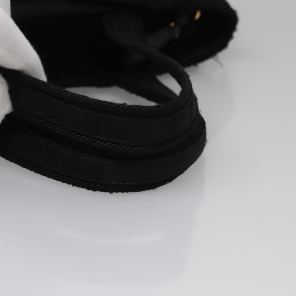 PRADA Hand Bag Nylon 2way Black Auth BA009