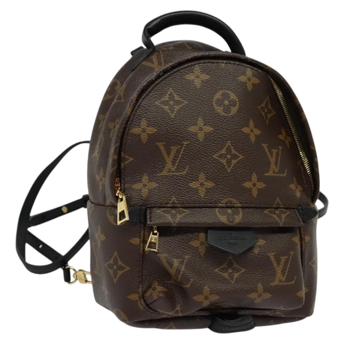 LOUIS VUITTON Monogram Palm Springs MINI Backpack M41562 LV Auth BA045