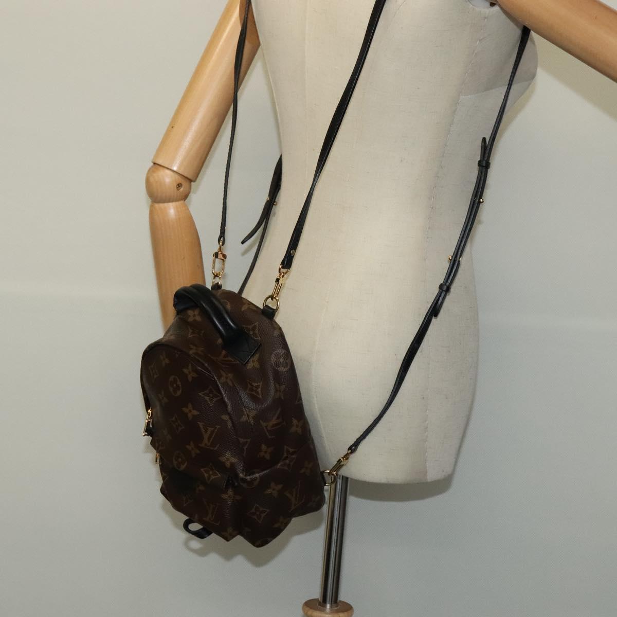 LOUIS VUITTON Monogram Palm Springs MINI Backpack M41562 LV Auth BA045