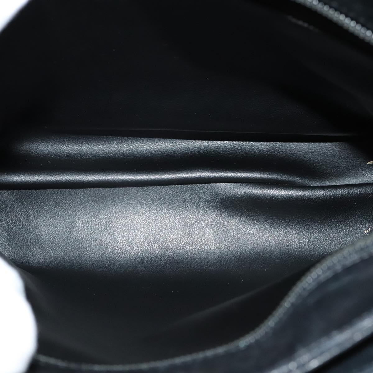 BALLY Hand Bag Leather Black Auth BA049