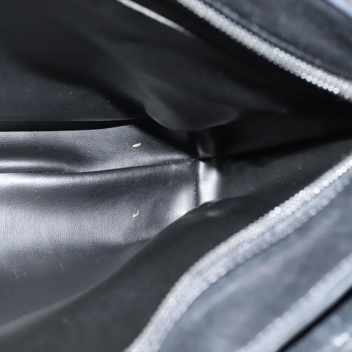 BALLY Hand Bag Leather Black Auth BA049