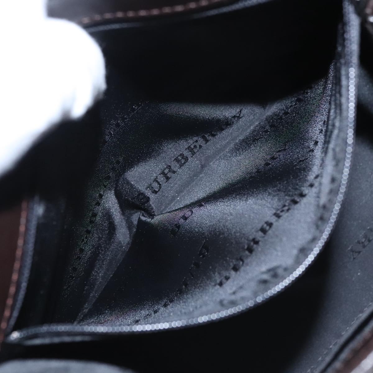 BURBERRY Nova Check Hand Bag Canvas Beige Brown Auth BA050