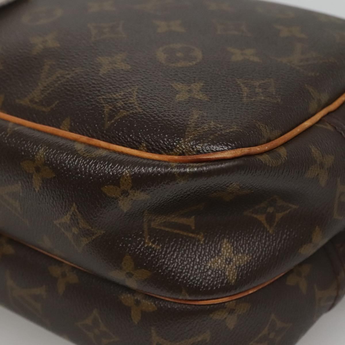 LOUIS VUITTON Monogram Reporter PM Shoulder Bag M45254 LV Auth BA052