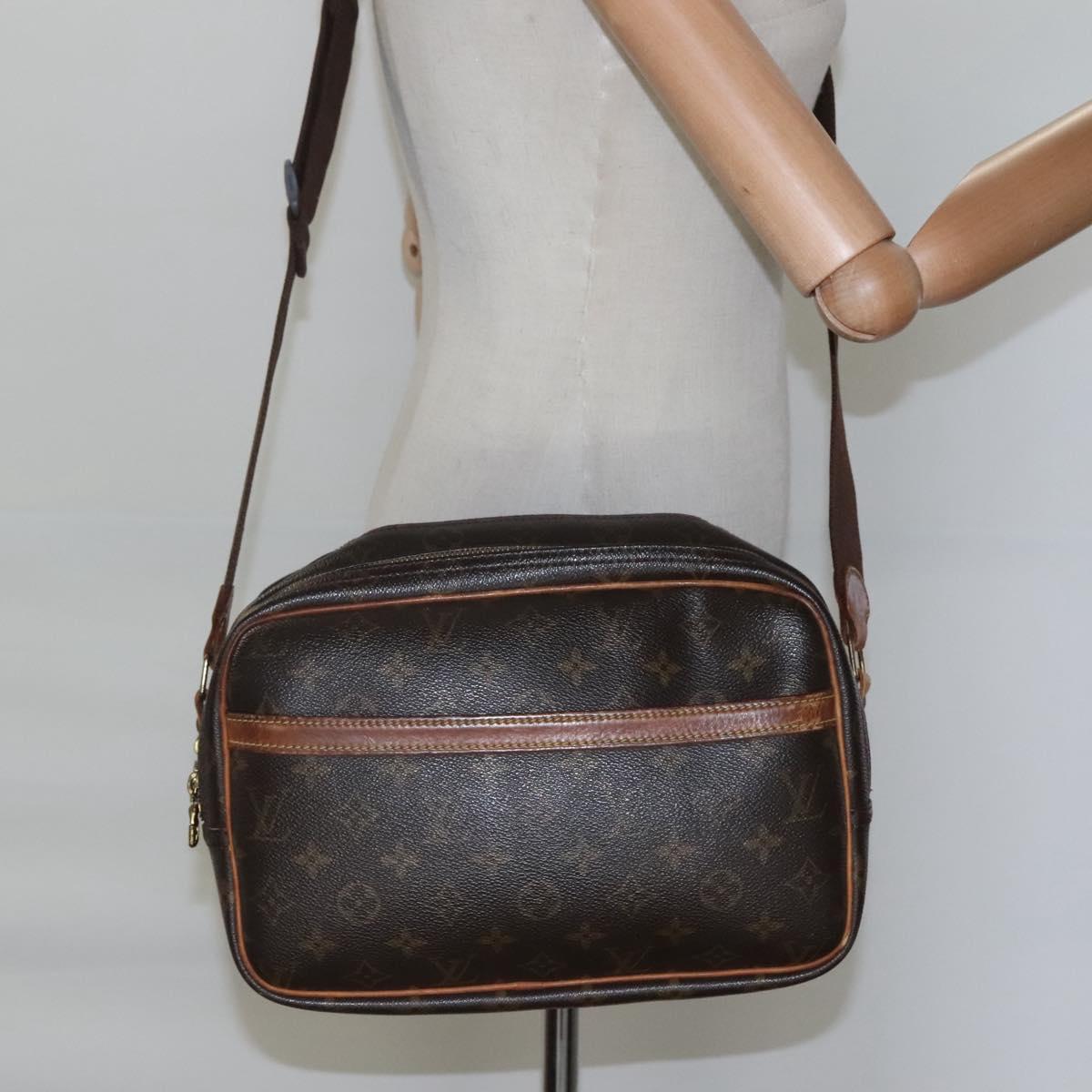 LOUIS VUITTON Monogram Reporter PM Shoulder Bag M45254 LV Auth BA052