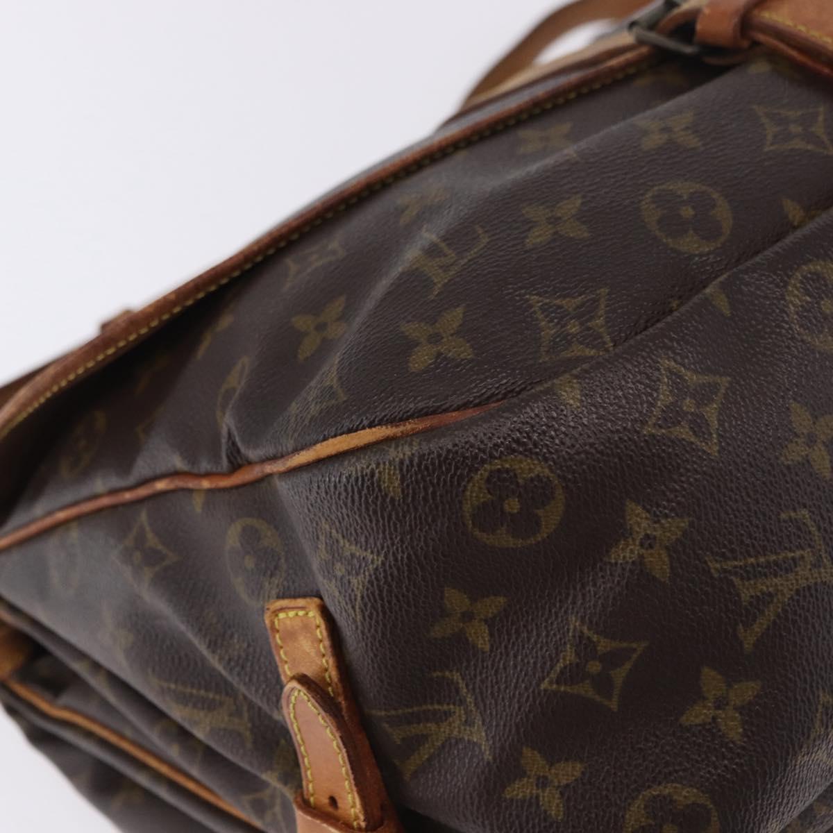 LOUIS VUITTON Monogram Saumur 35 Shoulder Bag M42254 LV Auth BA055