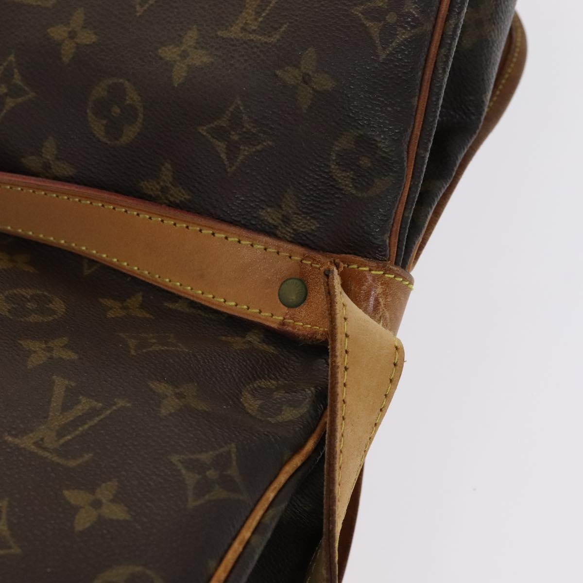 LOUIS VUITTON Monogram Saumur 35 Shoulder Bag M42254 LV Auth BA055