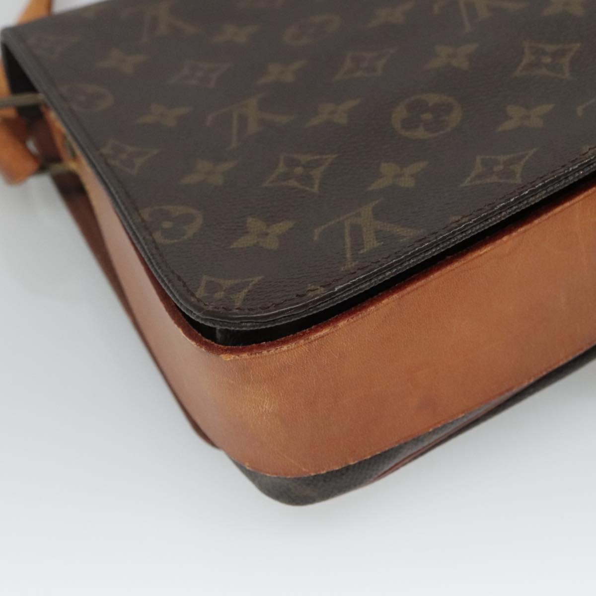 LOUIS VUITTON Monogram Cartouchiere MM Shoulder Bag M51253 LV Auth BA061