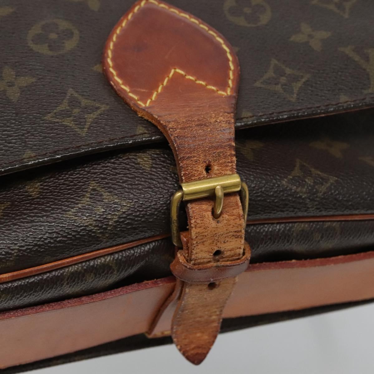 LOUIS VUITTON Monogram Cartouchiere MM Shoulder Bag M51253 LV Auth BA061