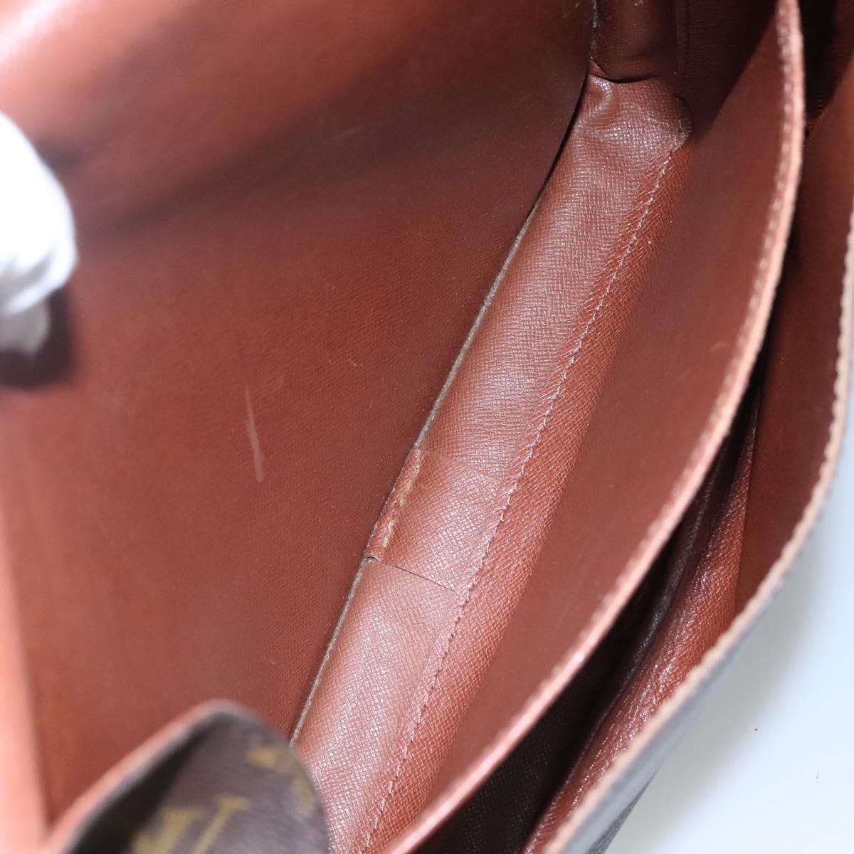 LOUIS VUITTON Monogram Cartouchiere MM Shoulder Bag M51253 LV Auth BA061