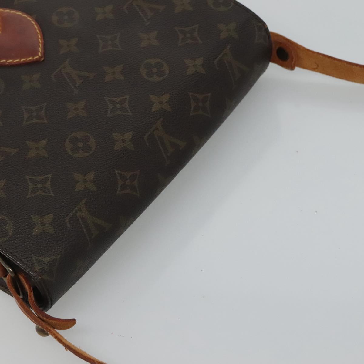 LOUIS VUITTON Monogram Cartouchiere MM Shoulder Bag M51253 LV Auth BA061