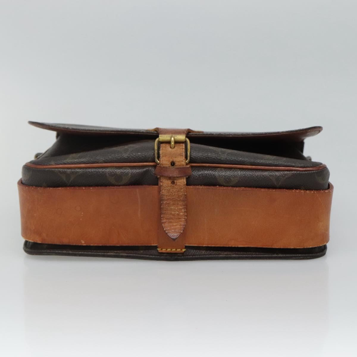 LOUIS VUITTON Monogram Cartouchiere MM Shoulder Bag M51253 LV Auth BA061
