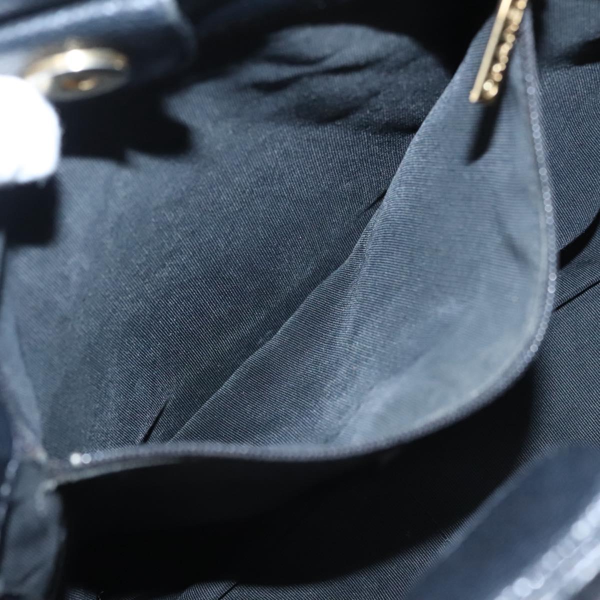 CHANEL Matelasse Chain Shoulder Bag Caviar Skin Black Gold CC Auth BA096