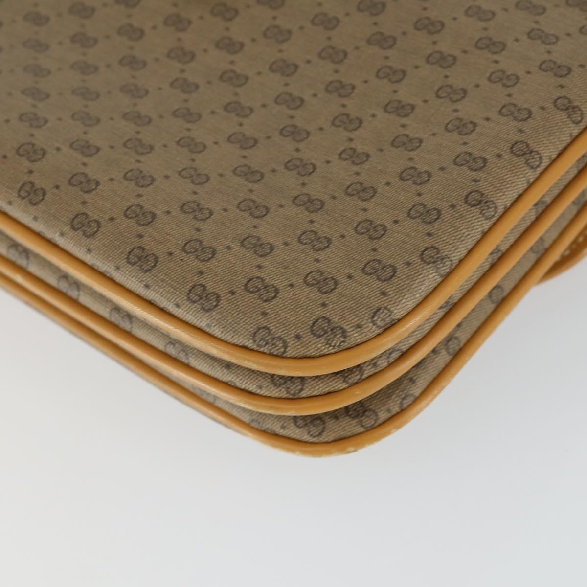 GUCCI Micro GG Supreme Shoulder Bag PVC Beige Gold 004 106 0024 Auth BA10006