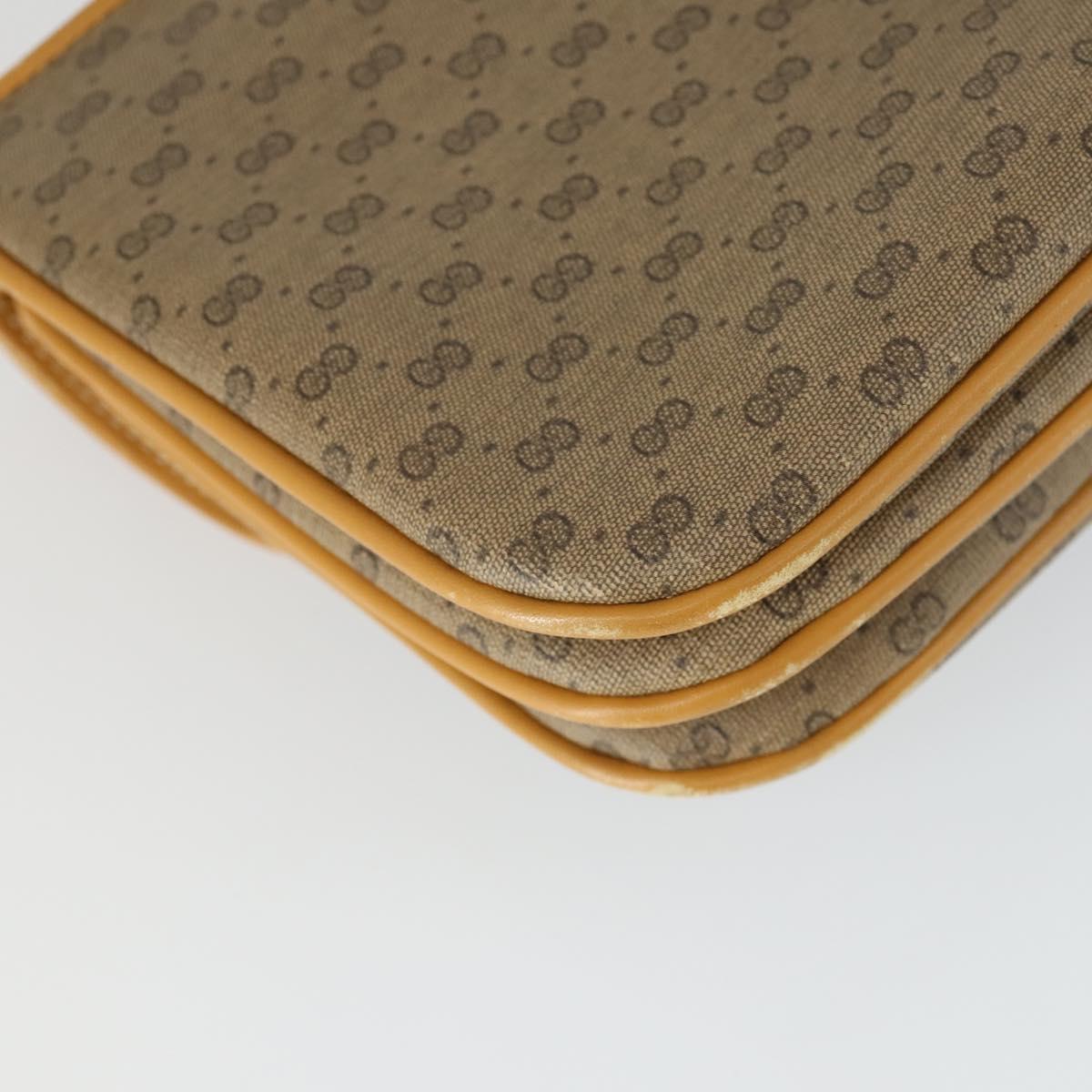 GUCCI Micro GG Supreme Shoulder Bag PVC Beige Gold 004 106 0024 Auth BA10006