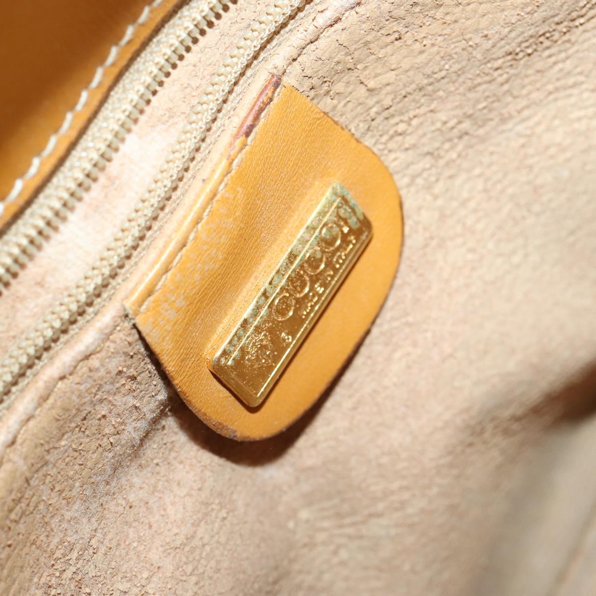 GUCCI Micro GG Supreme Shoulder Bag PVC Beige Gold 004 106 0024 Auth BA10006