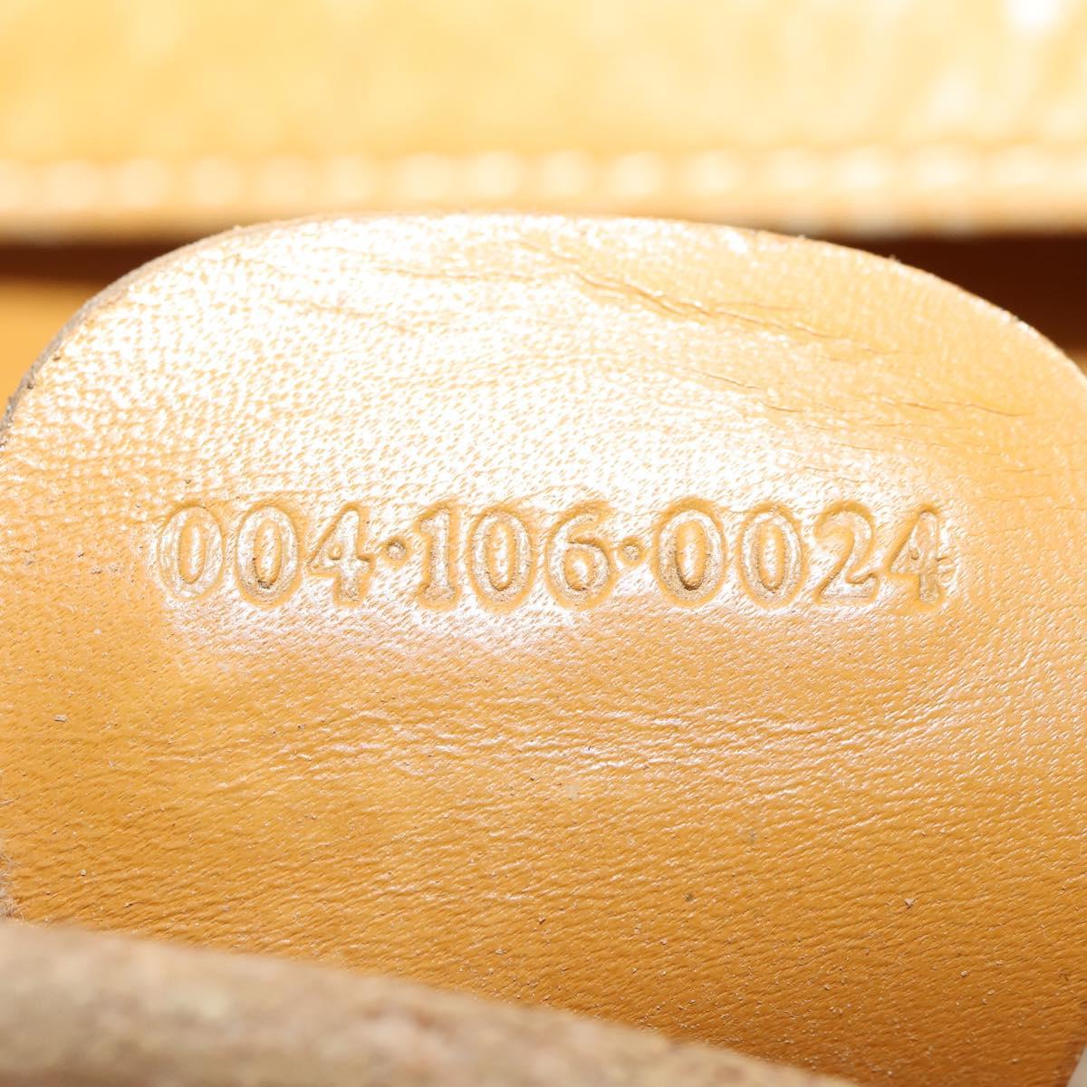 GUCCI Micro GG Supreme Shoulder Bag PVC Beige Gold 004 106 0024 Auth BA10006