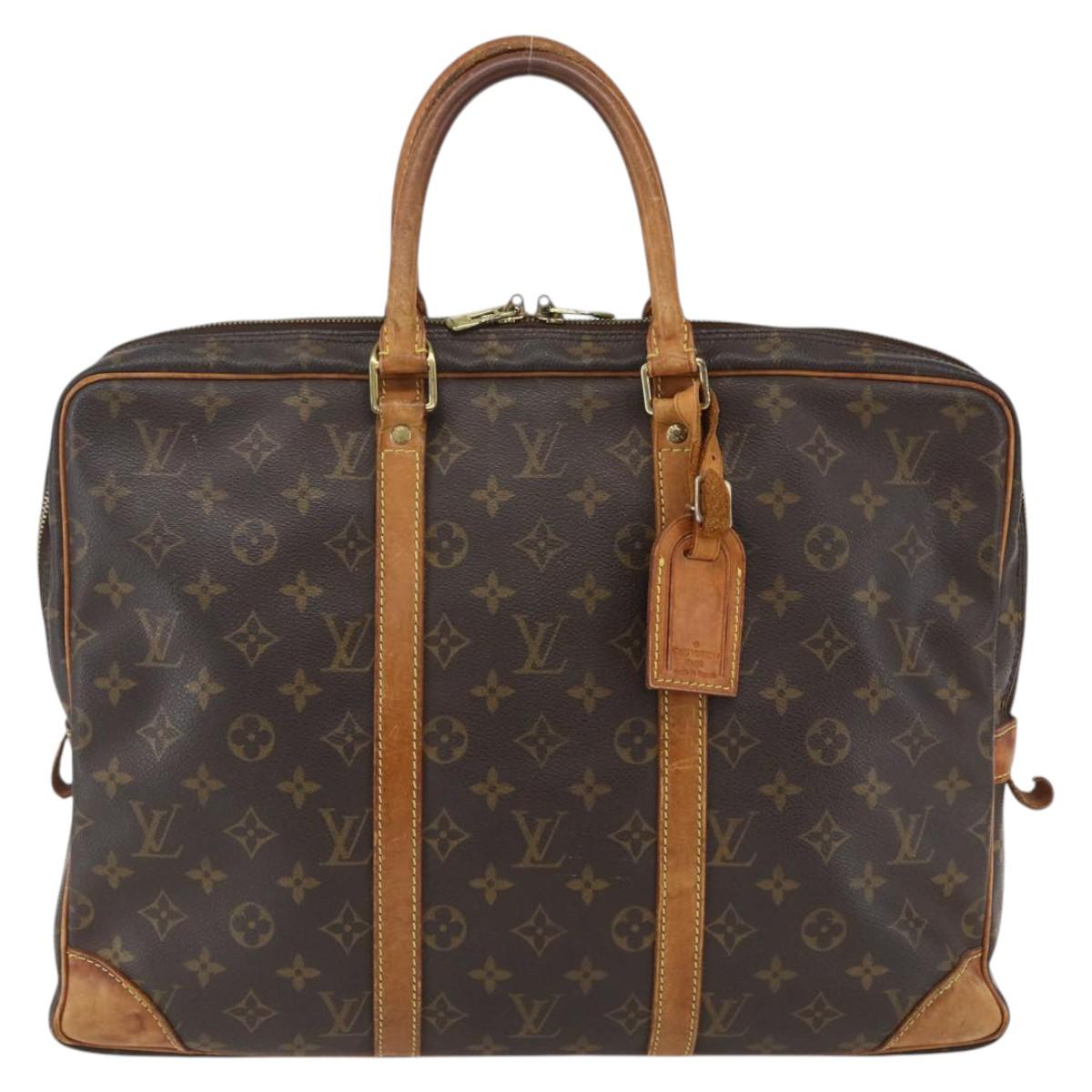 LOUIS VUITTON Monogram Porte Documents Voyage Business Bag M53361 Auth BA10009