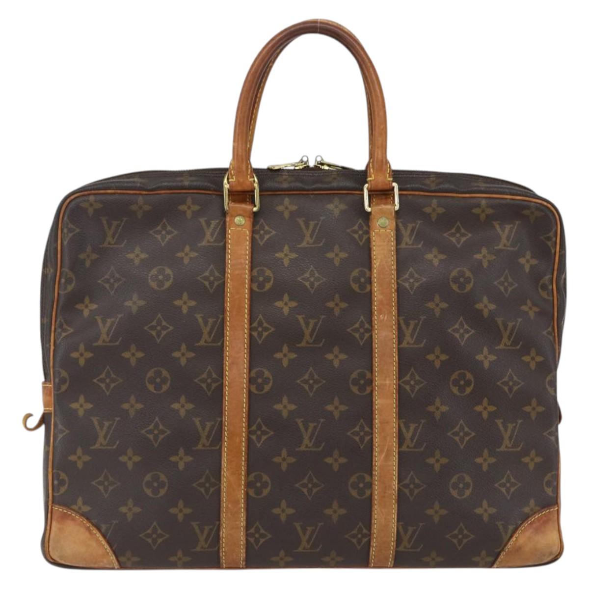 LOUIS VUITTON Monogram Porte Documents Voyage Business Bag M53361 Auth BA10009