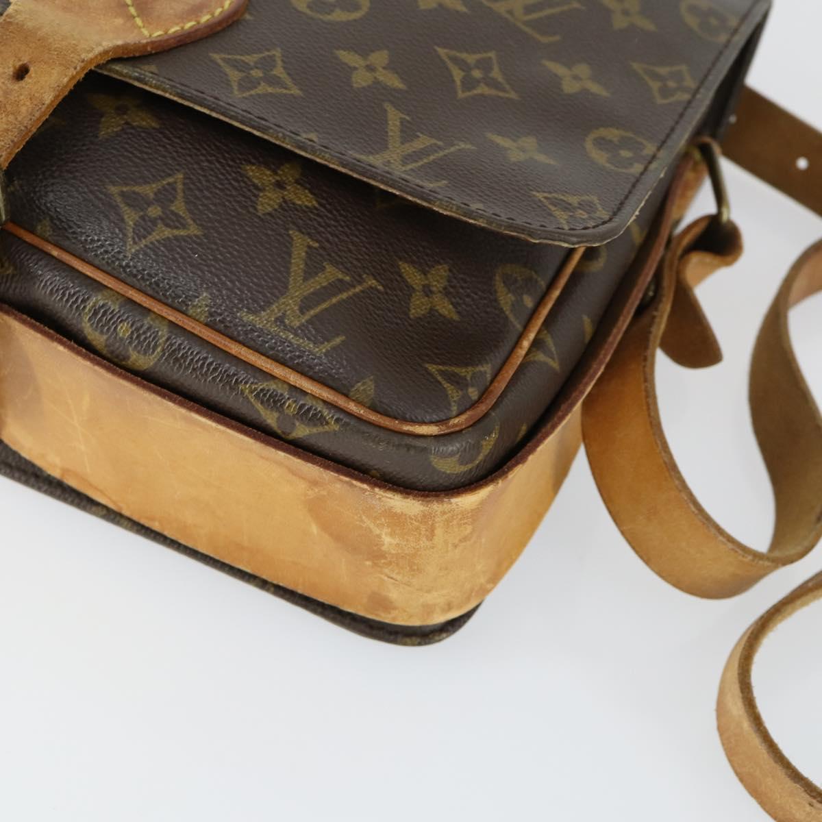 LOUIS VUITTON Monogram Cartouchiere GM Shoulder Bag M51252 LV Auth BA10012