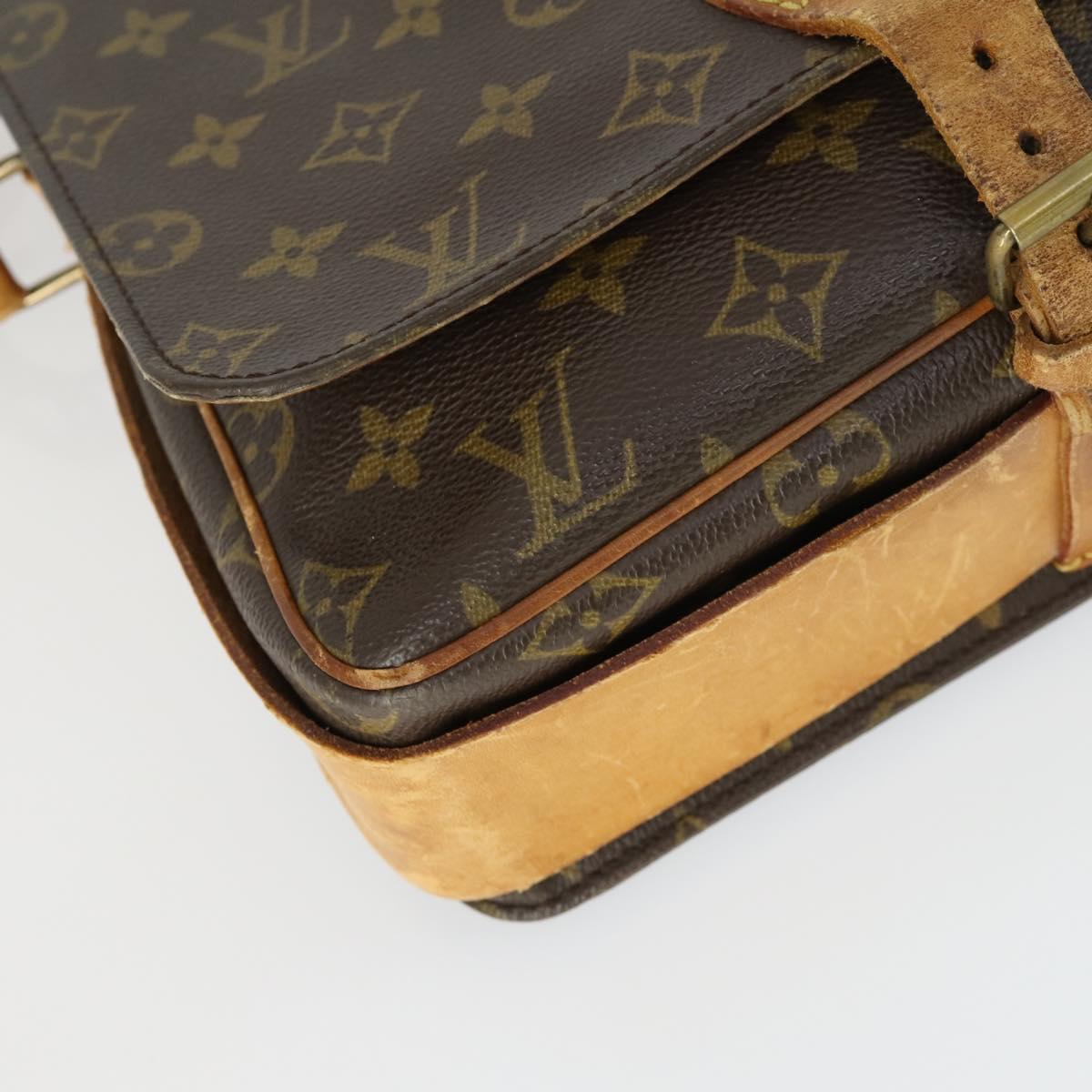 LOUIS VUITTON Monogram Cartouchiere GM Shoulder Bag M51252 LV Auth BA10012