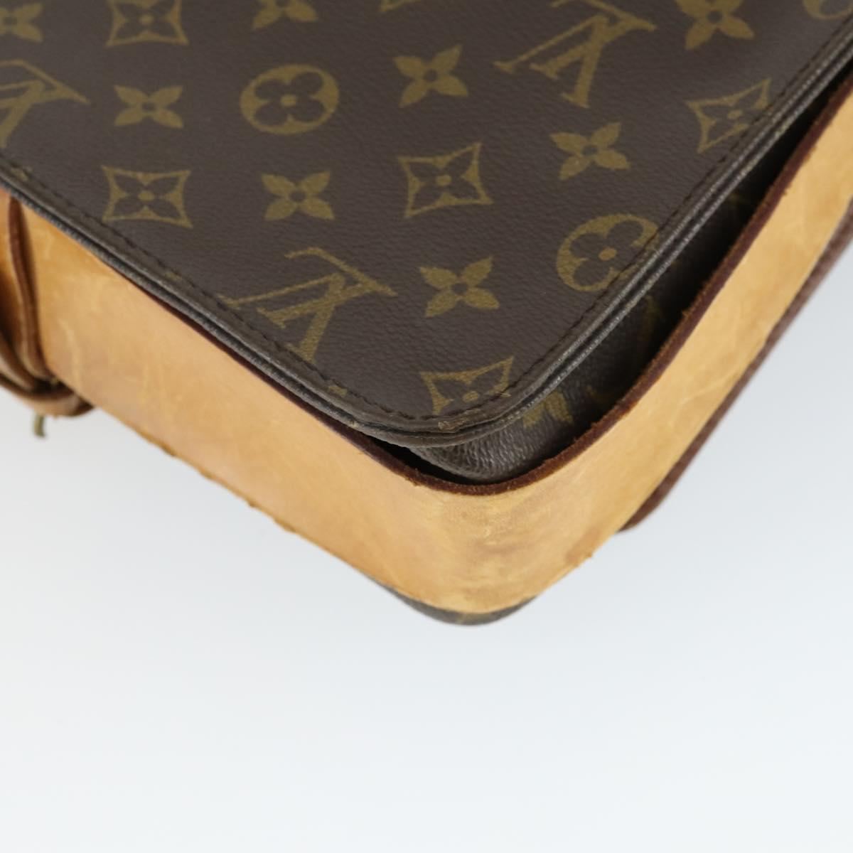 LOUIS VUITTON Monogram Cartouchiere GM Shoulder Bag M51252 LV Auth BA10012