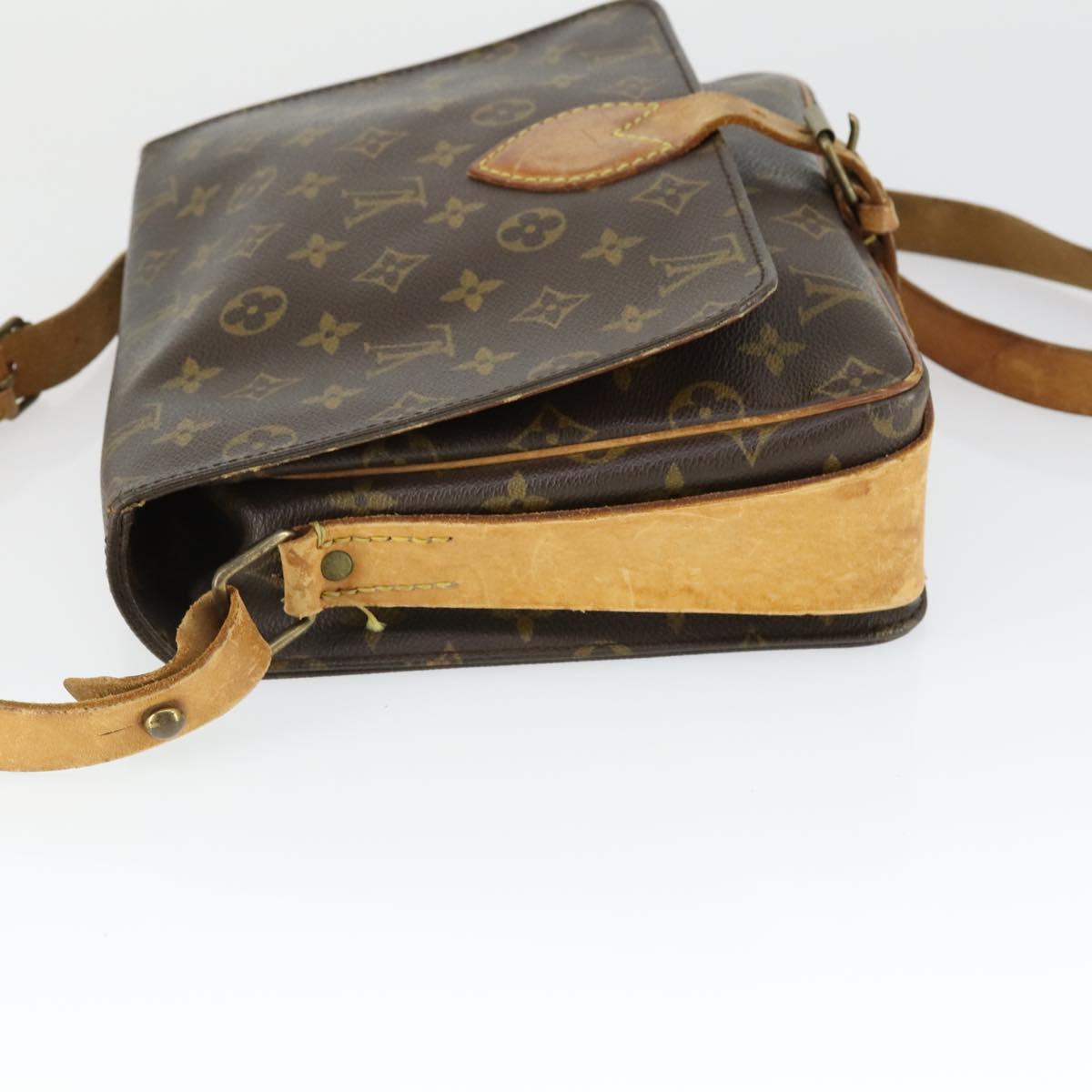 LOUIS VUITTON Monogram Cartouchiere GM Shoulder Bag M51252 LV Auth BA10012