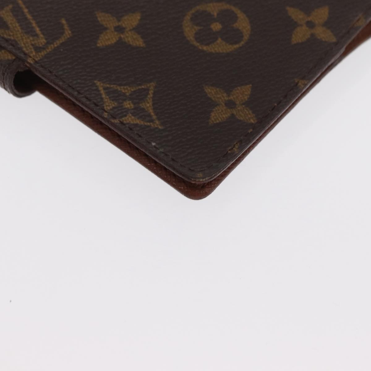 LOUIS VUITTON Monogram Agenda PM Day Planner Cover R20005 LV Auth BA10027