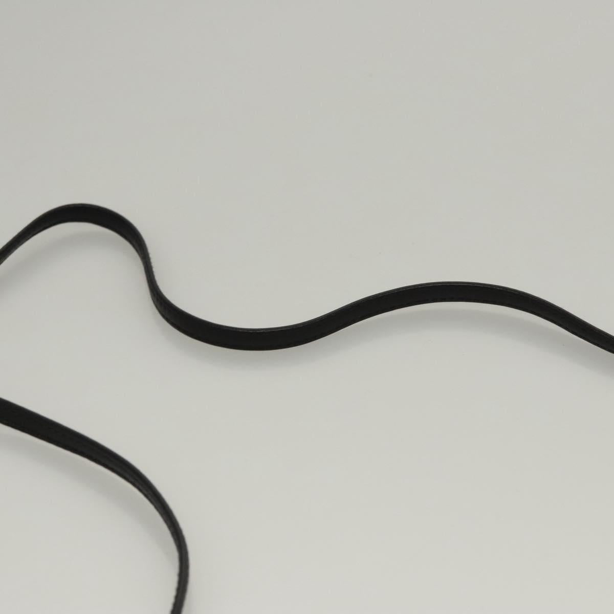 Salvatore Ferragamo Shoulder Bag Leather Black Gold Auth BA1003