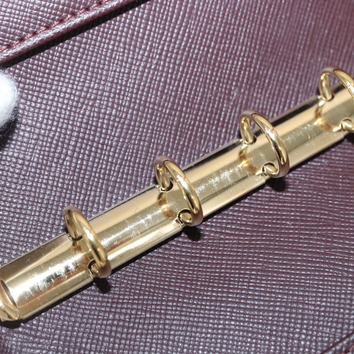 LOUIS VUITTON Monogram Mini Agenda PM Day Planner Cover Red R20912 Auth BA10033