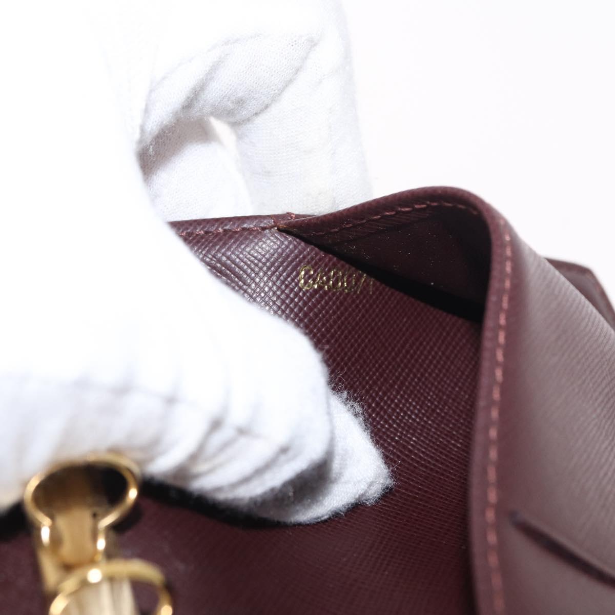 LOUIS VUITTON Monogram Mini Agenda PM Day Planner Cover Red R20912 Auth BA10033