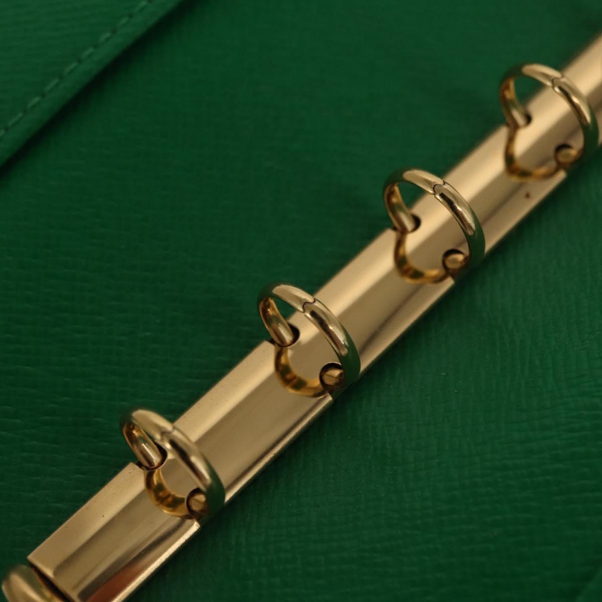 LOUIS VUITTON Yayoi Kusama Agenda PM Day Planner Cover Green R21133 Auth BA10034