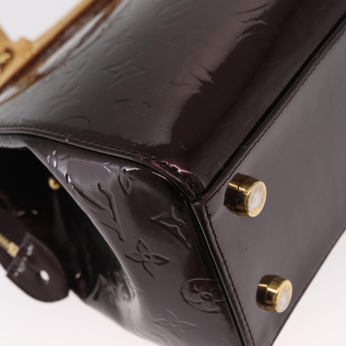 LOUIS VUITTON Monogram Vernis Blair MM Bag 2way Amarante M91619 LV Auth BA10041