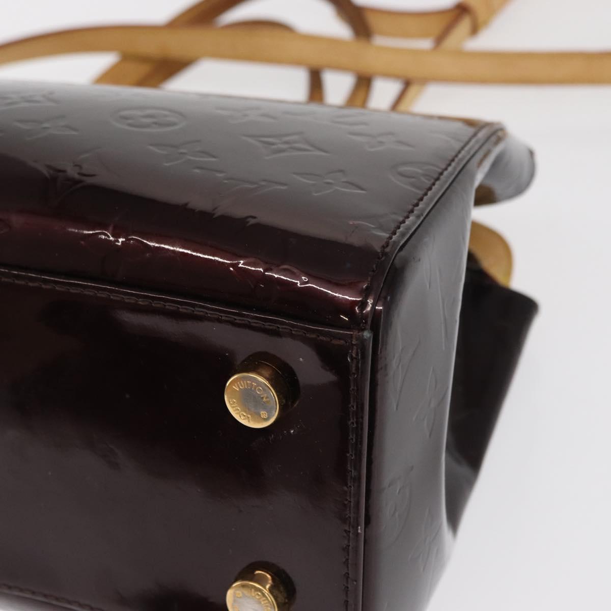 LOUIS VUITTON Monogram Vernis Blair MM Bag 2way Amarante M91619 LV Auth BA10041