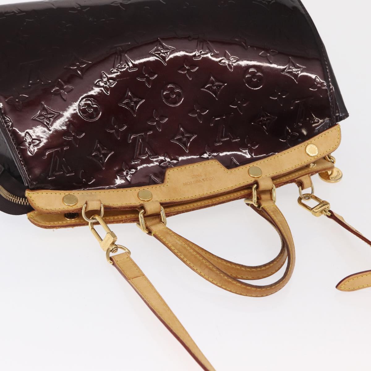 LOUIS VUITTON Monogram Vernis Blair MM Bag 2way Amarante M91619 LV Auth BA10041