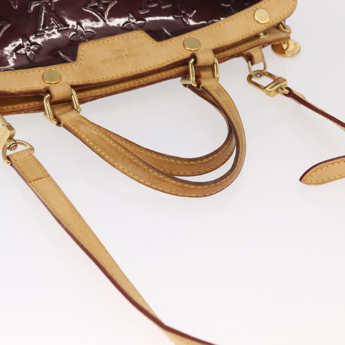 LOUIS VUITTON Monogram Vernis Blair MM Bag 2way Amarante M91619 LV Auth BA10041