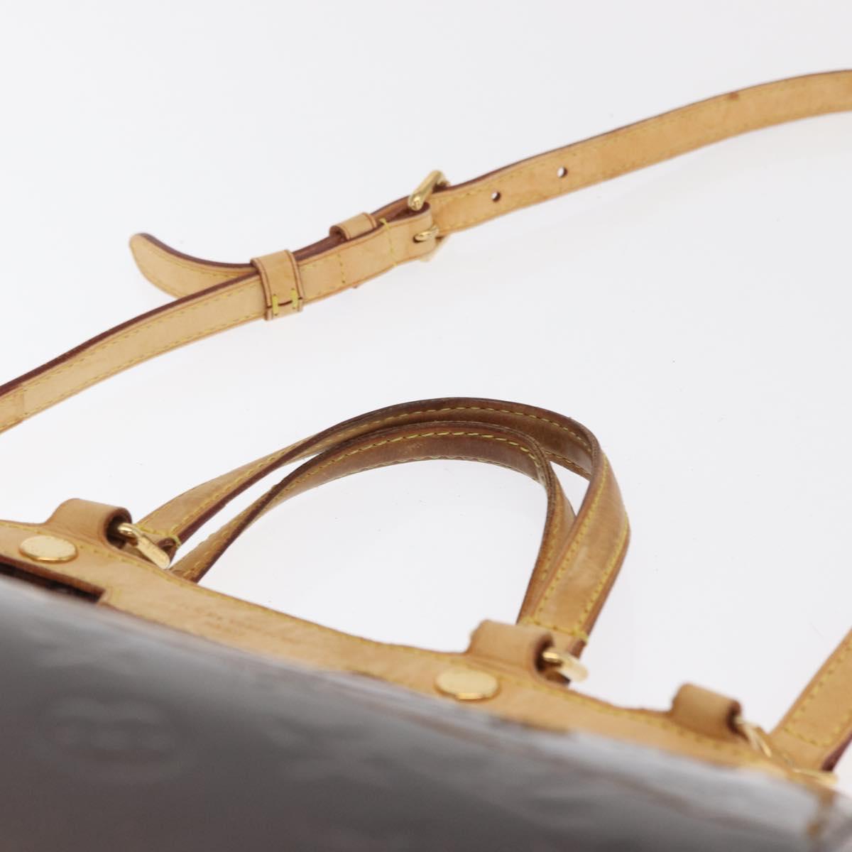 LOUIS VUITTON Monogram Vernis Blair MM Bag 2way Amarante M91619 LV Auth BA10041