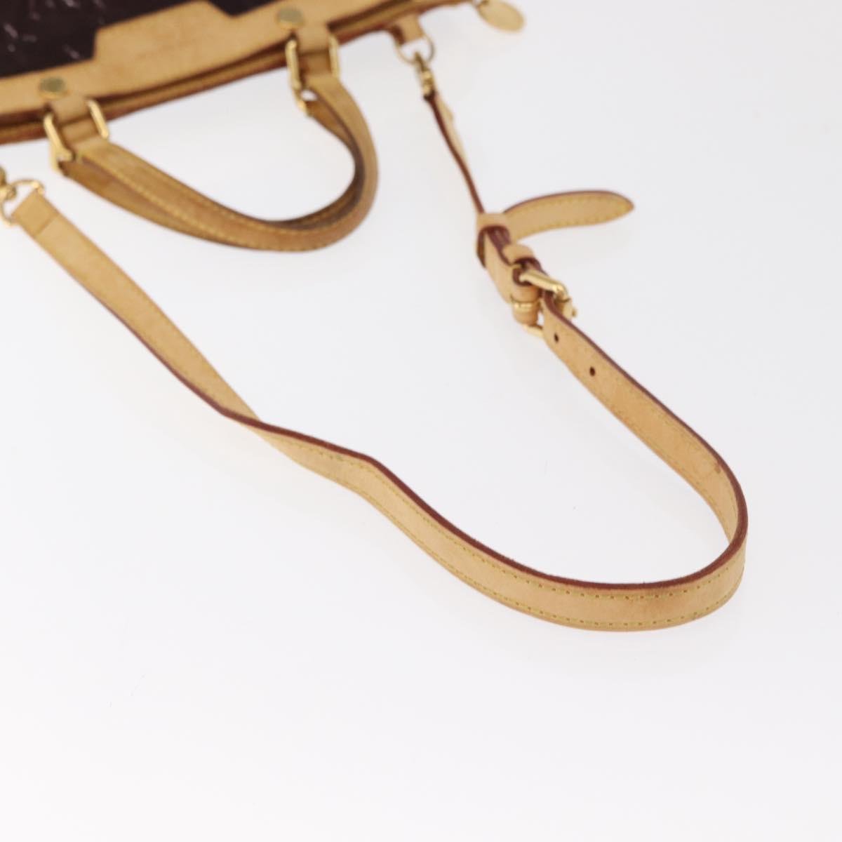 LOUIS VUITTON Monogram Vernis Blair MM Bag 2way Amarante M91619 LV Auth BA10041