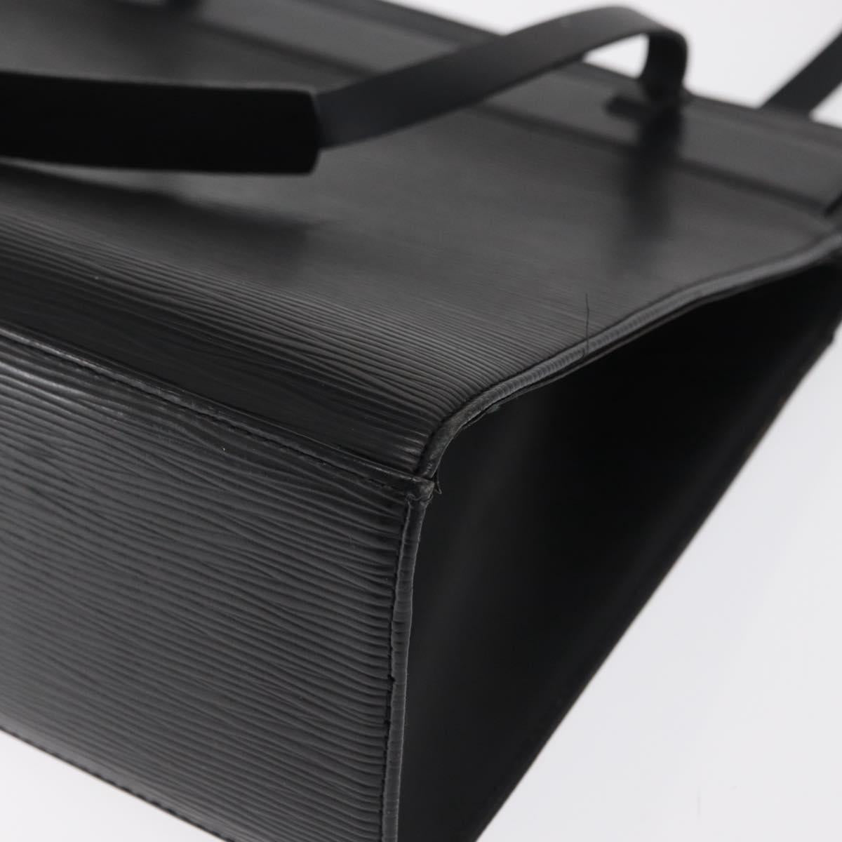 LOUIS VUITTON Epi Croisette PM Tote Bag Black M52492 LV Auth BA10043